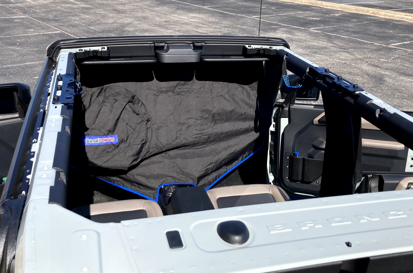 Dash Poncho on Ford Bronco arial view