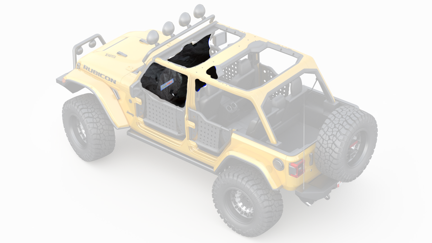 JK/JKU Jeep Wrangler Rain Cover Illustration