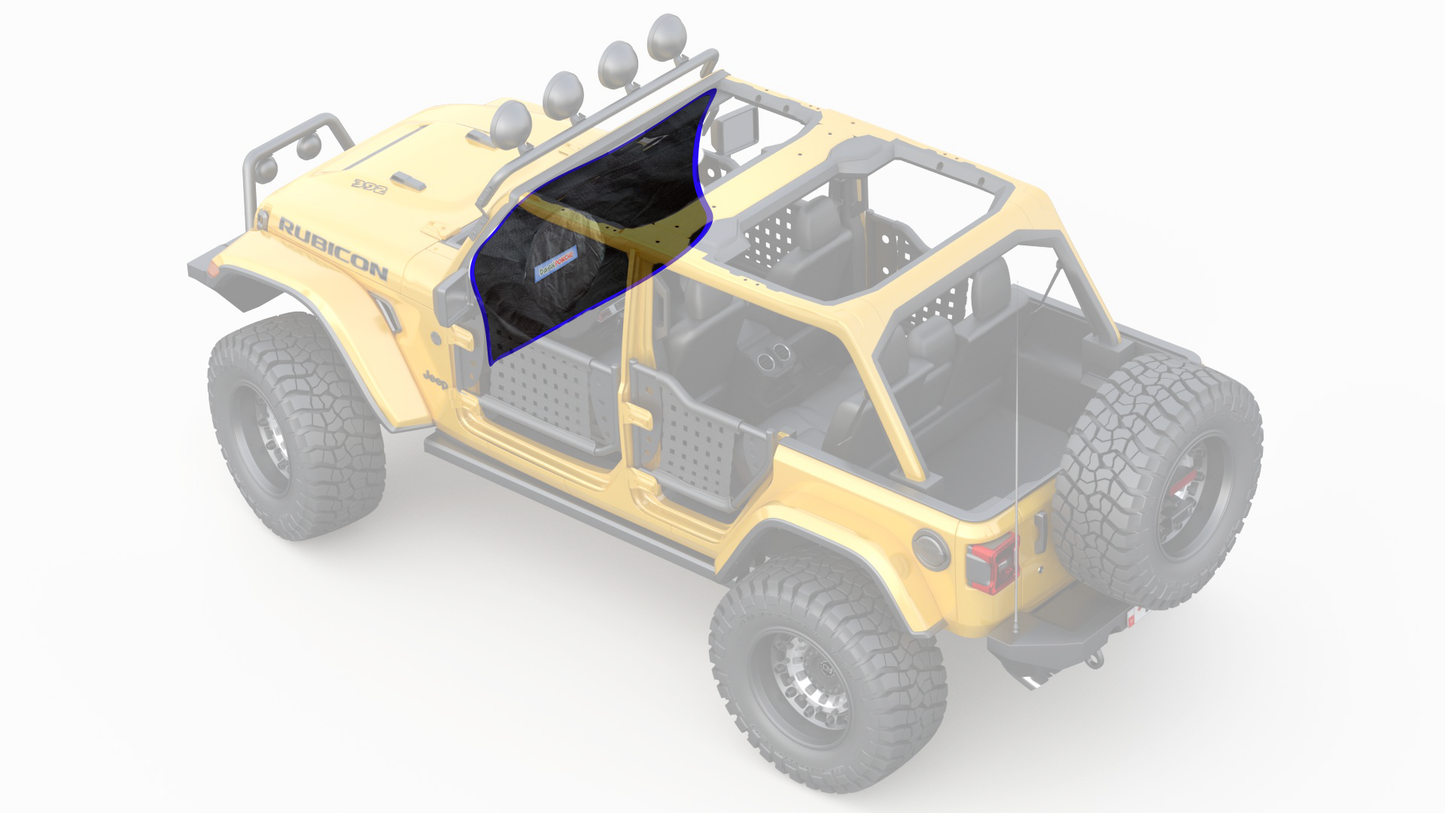 JL/JLU Jeep Wrangler & JT Gladiator Rain Cover Illustration