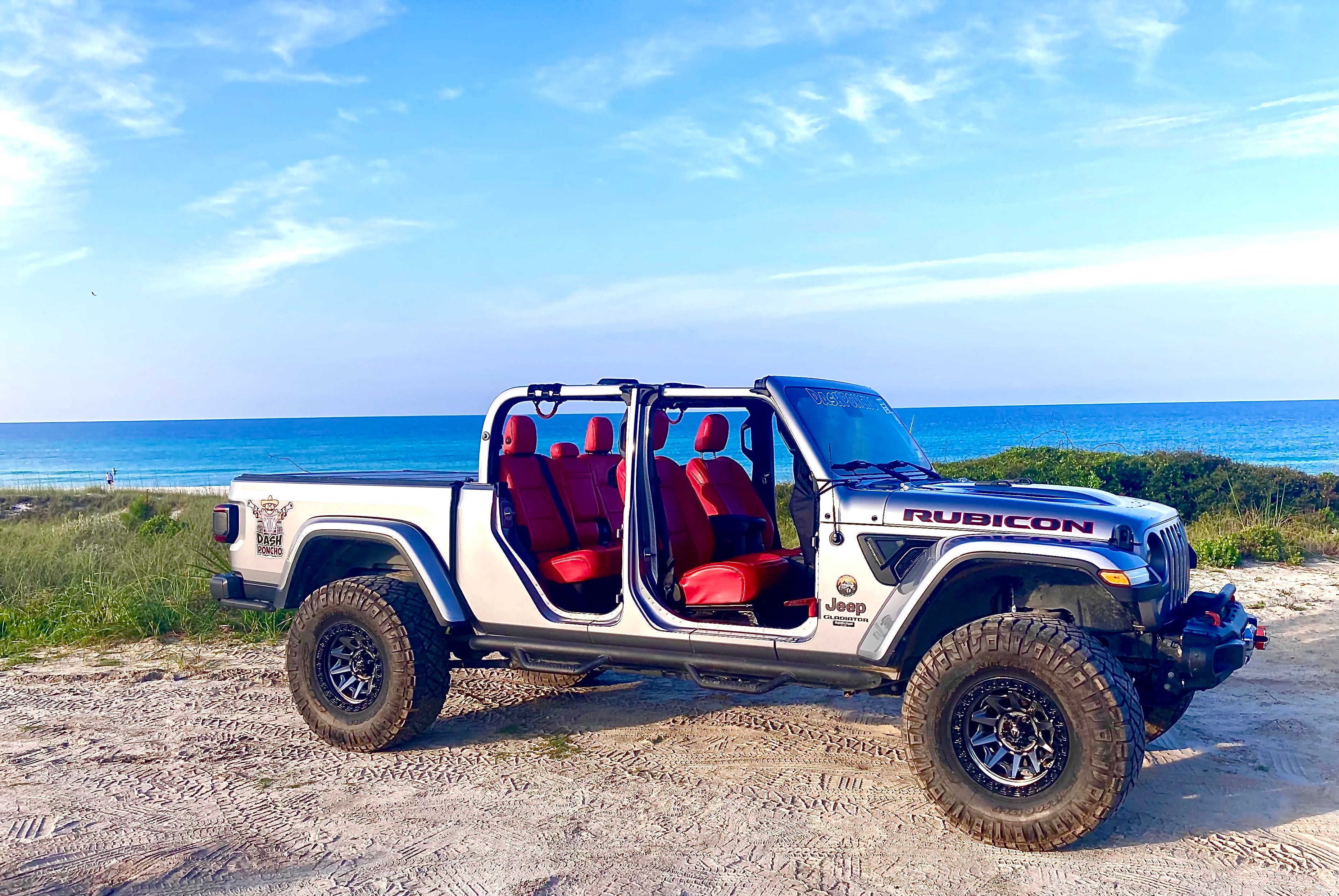 JT Jeep Gladiator Rubicon on the beach 